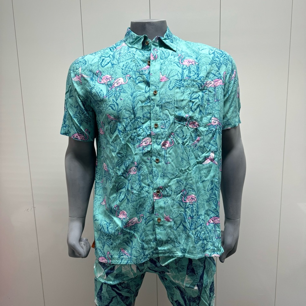 🦩SALE MARGARITAVILLE BUTTON UP SHIRT